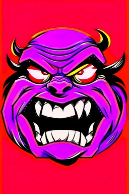 with title(HEAD FUKED SO MUCH BRO), monster more angry and more 90s style, angry fast, extreme, wild, so so angry, red and purple background with 90s style slashes