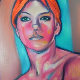 Full body portrait, painting, medium shot lady Petalcore
