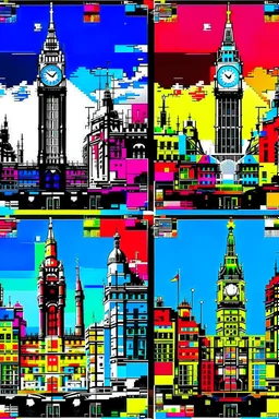pop art pixels 10000 images london