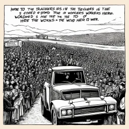 Here's to the teachers in the crowded rooms Here's to the workers in the fields Here's to the preachers of the sacred word Here's to the drivers at the wheel
