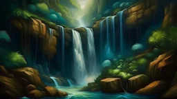 waterfall Surrealism Orphism