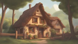 уютный деревенский домик