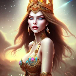 Beautiful women goddess full image smile