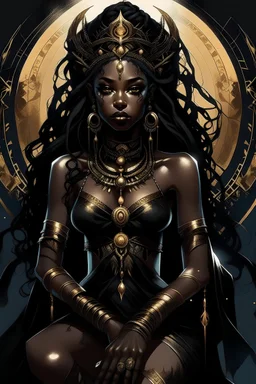 Beautiful Black dangerous goddess