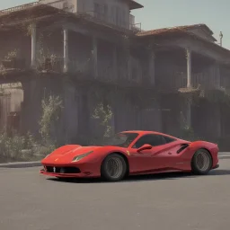 retro style ferrari 488