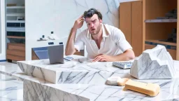 guy on phone mad about missing marble table during delivery