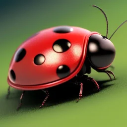 Ladybug robot, ultra realistic, ultra highly detailed, shiny, bokeh, smooth, studio quality, octane render, ambient lighting, polaroid,--ar 1:1 --v4