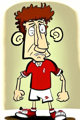 Alfie Whiteman Footballer ,cartoon 2d