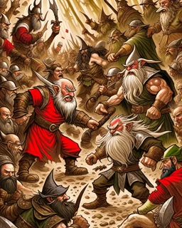 War between elves and dwarves