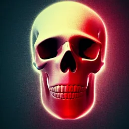  cool abstract skull wallpaper, volumetric lighting