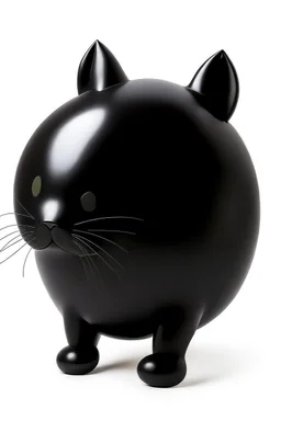 balloon shaped like the butt of a black cat