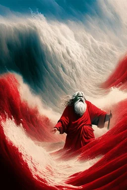 Moses parts the red sea