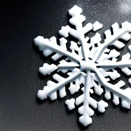 a picture of a snowflake shaped perfume bottle