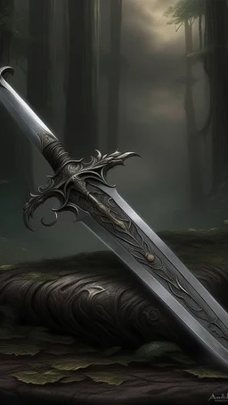 Armed with the ancient family sword, in a hand gesture of a strong warrior in a relic passed down through the generations, Alex embarks on a perilous journey to confront the darkness that holds Blackwood Manor in its grasp