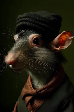 retrato de un carpincho estilo coquete