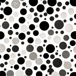 Black dots on white paper, japanese style