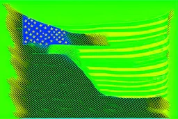 green American flag