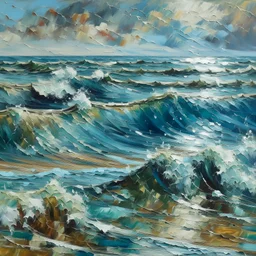 Painting sea