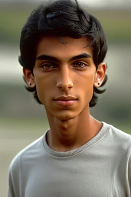 Appearance: Ari has a mixed-race skin tone with a light brown complexion. He has dark hair in a page boy haircut that sticks out from behind his ears, and his hair length could be somewhere in-between long and short. His face is thin with high cheekbones and gray eyes that are often full of emotion and a gentle smile. He stands at around 5 feet 7 inches tall, with a lean build that suggests he doesn't engage in a lot of physical activity. He is of average attractiveness with a boyish face.