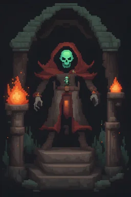 Necromancer game pixel art