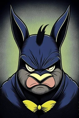 Batman, but he’s an angry rabbit