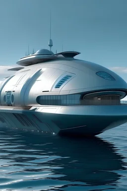 Spaceship that looks like a boat