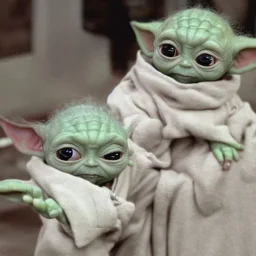 Baby Yoda doing crack