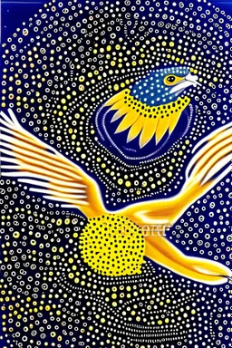 west coast eagles aboriginal dot painting guernsey