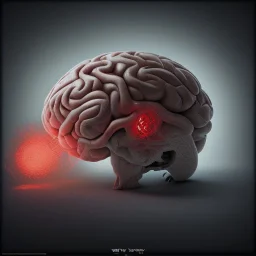 a ugly human brain with a lot of red liquid, steam punk, scary, horror, realistic, made in octane, cinematic, ultra-realistic, extremely detailed octane rendering, 8K, VRAY Super Real ar 2:3, dof photorealistic futuristic 50mm lens hard lighting dark gray tintype photograph, realistic lighting, sephia colors