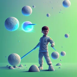 isometric clean art of a boy, soft lighting, soft pastel gradients, high definition, 3d icon clay render, blender 3d