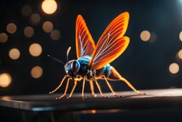 Strange, beautiful flying creature, Cinematic lighting, Volumetric lighting, Epic composition, Photorealism, Bokeh blur, Very high detail, Sony Alpha α7, ISO1900, Character design, Unreal Engine, Octane render, HDR, Subsurface scattering