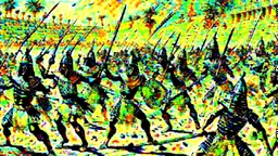 Pharaohs' soldiers attack