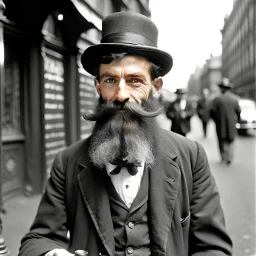 argyle the 1920s street magician bearded