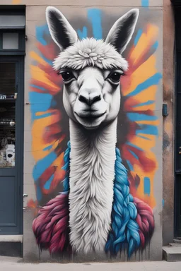 lama street art