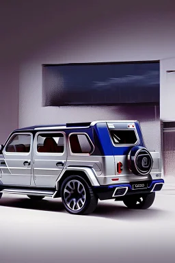 Bugatti G-Class Fusion, Photorealistic, 4K, Rear View