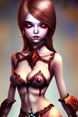 blood darkness body girl smile cute realistic