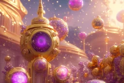 gold and light delicate violet fuchsia crystal galactique universe, full of details, smooth, bright sunshine，soft light atmosphere, light effect，vaporwave colorful, concept art, smooth, extremely sharp detail, finely tuned detail, ultra high definition, 8 k, unreal engine 5, ultra sharp focus