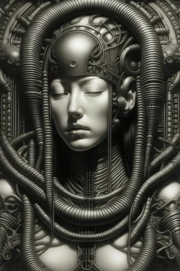 a bound geisha by HR giger