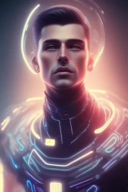 cyberpunk, head, men, portrai, tron