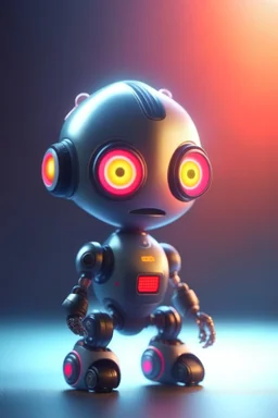 adorable cute chat robot with mouth piece, with short punk hair and real human eyes, its such a perfect day, motion blur, smoke, 8k, downlight, soft light, depth of field, photorealism, trending on art station, lotsa detail