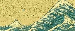 The Great Wave off Kanagawa. Traditional japanese art