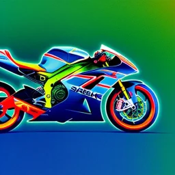 fullbody Drawing of 'sketch of SUperBike',intricate detail,andrea bonelli,Kilian Eng,Ohrai,evan lee,Aleksandr Sidelnikov,KyuYong Eom,three quarters frontal aerial view,toned colors,16k