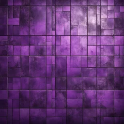 Hyper Realistic grungy-glowing-purple-scratched-tile-fancy-wall