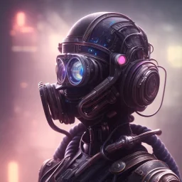 woman with cyberpunk futuristic helmet and goggles with cables connected to a large movie screen, 8k resolution, high-quality, fine-detail, intricate, digital art, detailed matte, volumetric lighting, baroque, illustration, octane render, brian froud, selina french, George Grie, Ben Goossens, Igor Morski