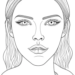 beauty ", full view, realistic face, coloring page, only draw lines, coloring book, clean line art, –no sketch, color, –ar 3:4, white background, minimalistic black lines, minimal black color, low level black colors, coloring page, avoid thick black colors, thin black line art, avoid colors, perfect shape, perfect clear lines,