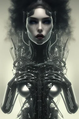 cyberpunk, black latex body, women, body portrai, open mouth, perfect skin, tron, cyborg , perfekt, real, dream, hr giger