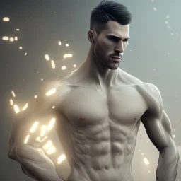 A man in briefs, unreal engine 5 volumetric lighting, intricate details, realistic style, 8k detail, very fine facial detailing