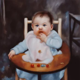 a baby in a fantasy card illustration