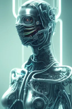 cyberpunk, chrome body, women, portrai, open mouth, perfect skin, tron, cyborg , perfekt, real, dream, hr giger