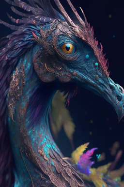 Horse bird lizard alien,FHD, detailed matte painting, deep color, fantastical, intricate detail, splash screen, complementary colors, fantasy concept art, 32k resolution trending on Artstation Unreal Engine 5